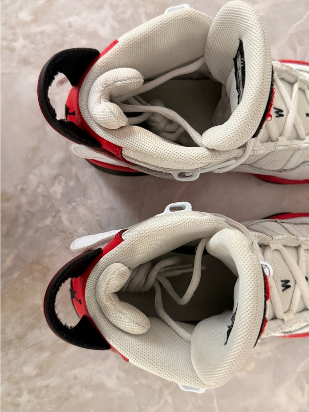 Nike Air Jordan Youth Sneakers – Size 4.5Y – White/Red/Black - Picture 11 of 16
